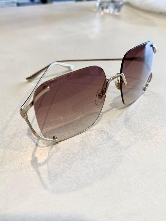 Vintage Gucci Rimless Pink Gradient Sunglasses Y2K Made in Japan main image 8